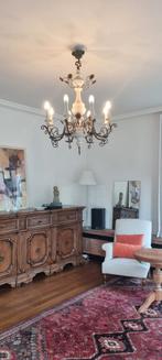 kroonluchter, Huis en Inrichting, Lampen | Kroonluchters, Ophalen, Zo goed als nieuw, Hout, Landelijk klassiek