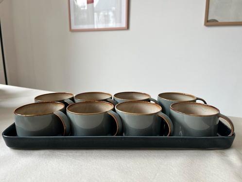 Serax Anita Le Grelle set 8 koffietassen - smokey blue, Huis en Inrichting, Woonaccessoires | Dienbladen, Rond, Ophalen of Verzenden