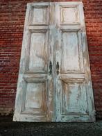 Manoir ancien à double porte, Bricolage & Construction, Fenêtres & Moustiquaires, Bois, Enlèvement, Utilisé, 120 cm ou plus
