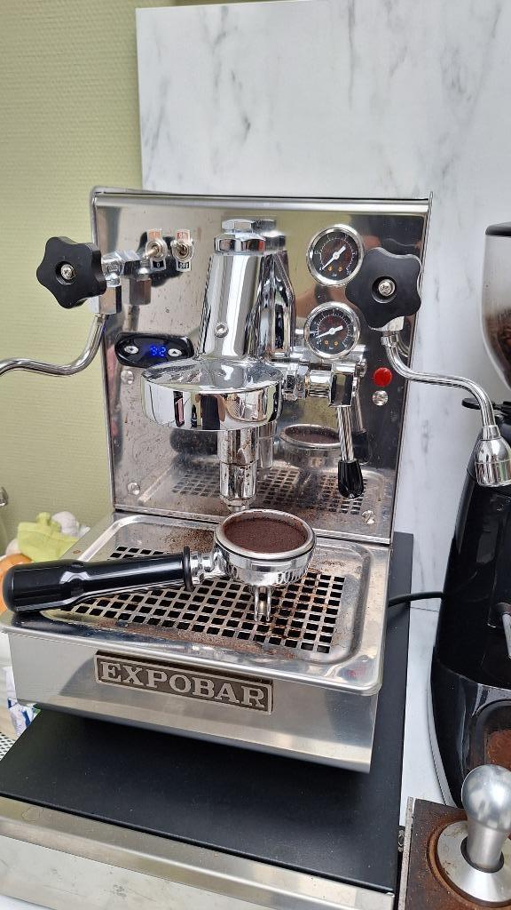 COMPLETE BARISTA SET! Expobar Brewtus V en Compak K3 Touch, Elektronische apparatuur, Koffiezetapparaten, Gebruikt, Gemalen koffie