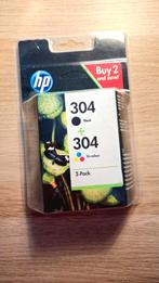 Pack de 2 cartouches authentiques d'encre noire/3 couleu, Enlèvement ou Envoi, HP