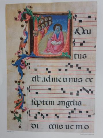 3 posters geïllumineerd handschrift, bijbelse miniaturen. beschikbaar voor biedingen