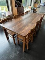 Oude franse tafel., Ophalen, Gebruikt, Vintage, 200 cm of meer