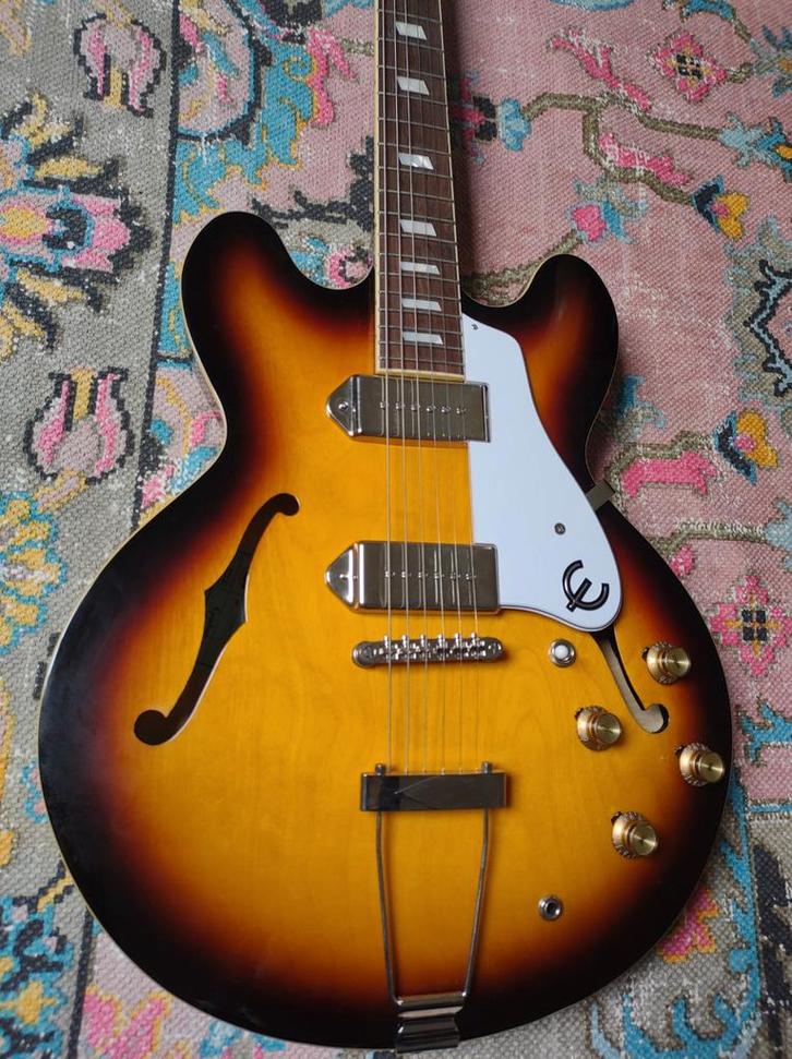 Epiphone Casino Vintage Sunburst, Muziek en Instrumenten, Snaarinstrumenten | Gitaren | Elektrisch, Epiphone, Ophalen