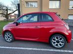 FIAT 500 S (pneus ete et hiver neufs), 4 zetels, Zwart, Leder en Stof, 115 g/km