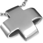 Pendentif croix en acier inoxydable, Neuf, Enlèvement ou Envoi, Croix ou Symbole, Autres matériaux