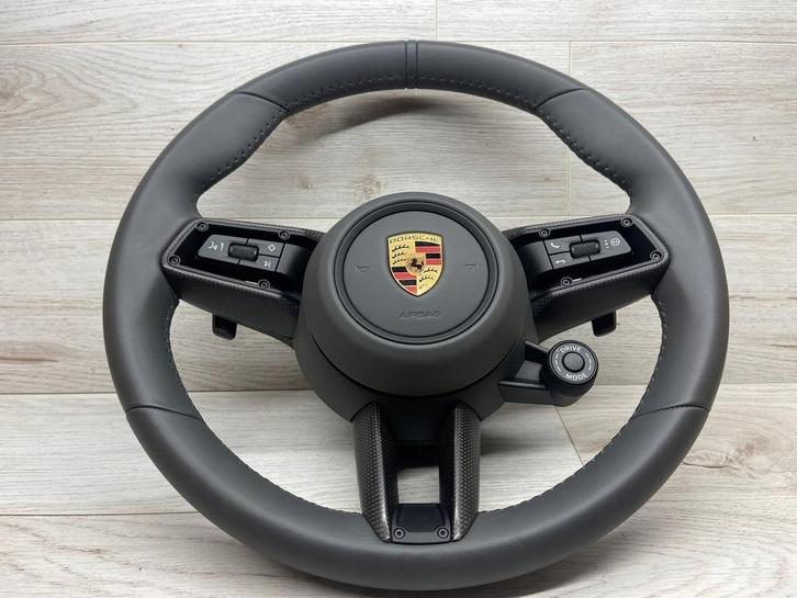 Porsche stuur compleet leer zwart, Auto-onderdelen, Besturing, Porsche, Nieuw, Ophalen of Verzenden