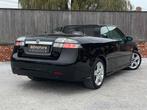 saab 9-3 cabrio/1.9TTiD/leder/automaat/airco/167000km/vector, Auto's, 4 zetels, Cabriolet, Zwart, Leder