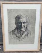 Gravure homme signe Alfred duriau, Enlèvement ou Envoi