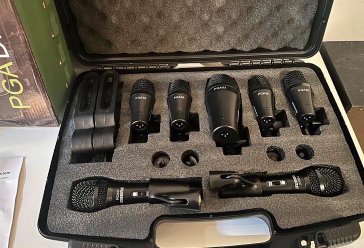 Set de micros Shure PGA Drumkit 7, Musique & Instruments, Batteries & Percussions, Comme neuf, Enlèvement ou Envoi
