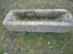 oude franse hardstenen bloembak,voederbak,plantenbak, Ophalen
