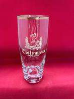 bierglas Tielemans met gouden rand, Ophalen of Verzenden, Gebruikt, Bierglas