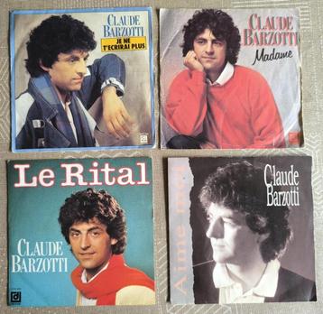 Claude Barzotti - 8 singles voor 10 €, Enlèvement ou Envoi, Utilisé, Autres formats