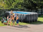 Intex XTR Ultra Frame zwembad, 400 cm of meer, Rechthoekig, Opzetzwembad, Zo goed als nieuw