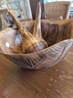 Bol en bois africain+2 cuillères 18€, Antiquités & Art, Curiosités & Brocante, Enlèvement