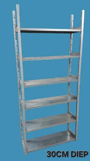 Legbordstelling gs-3 stelling gebruikt schappen 30cm en 60cm beschikbaar voor biedingen