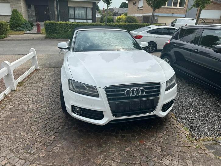 Audi A5 S-line cabriolet benzine euro 5, Auto's, Audi, Bedrijf, A5, Benzine, Euro 5, Cabriolet, 3 deurs, Handgeschakeld, Wit, Zwart