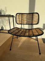 Rotan lounge chair - Pomax, Huis en Inrichting, Ophalen, Gebruikt, Bruin, Riet of Rotan
