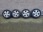 4 Alu Ford velgen 16" 5x108 met banden 205 55 16, Ophalen, 16 inch, Banden en Velgen, 205 mm