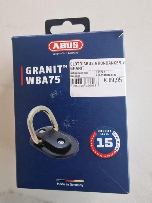 Slot anker ABUS grondanker GRANIT WBA75 Security ART 4 EBIKE, Fietsen en Brommers, Overige Fietsen en Brommers, Nieuw, Ophalen of Verzenden