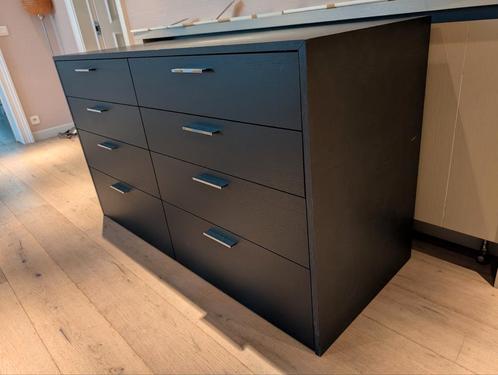 Dressoir zwart - ladekast, Huis en Inrichting, Kasten | Roldeurkasten en Archiefkasten, Zo goed als nieuw, Ophalen