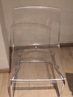 Transparante stoel voor eettabletten, Huis en Inrichting, Stoelen, Ophalen, Gebruikt, Metaal, Vier