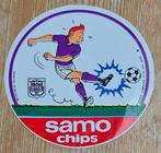 Kuifje sticker Samo Chips Anderlecht 1979 Hergé Tintin, Ophalen of Verzenden, Kuifje, Zo goed als nieuw, Plaatje, Poster of Sticker