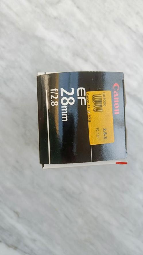 Canon EF 28mm f/2.8, TV, Hi-fi & Vidéo, Photo | Lentilles & Objectifs, Comme neuf, Objectif grand angle, Zoom, Enlèvement ou Envoi