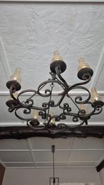 zware metalen lamp, Huis en Inrichting, Lampen | Kroonluchters, Ophalen, Gebruikt