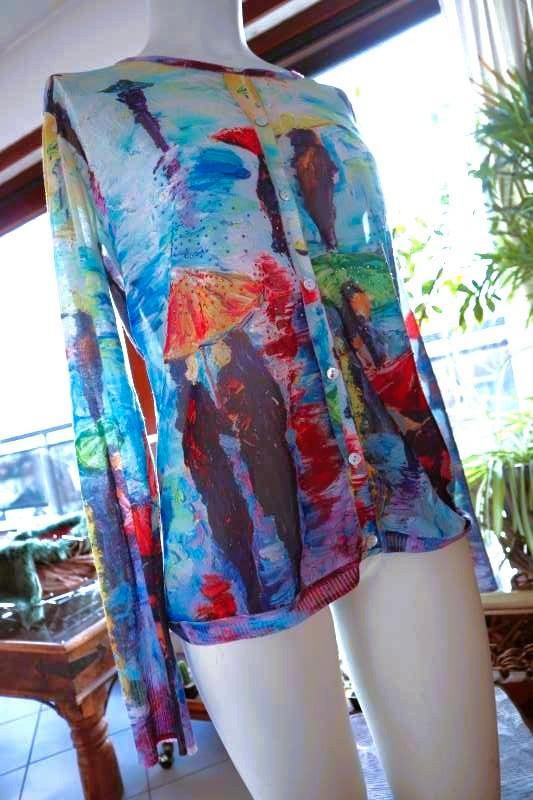 sweater vest met regen tot kunst, Kleding | Dames, Truien en Vesten, Nieuw, Maat 38/40 (M), Overige kleuren, Ophalen of Verzenden