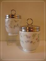 2 Ei kokers "EGG CODDLER" van > ROYAL WORCESTER < porselein., Ophalen, Nieuw, Overige materialen, Overige typen