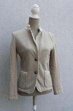 Prachtige originele glanzende S/M blazer, Beige, Maat 38/40 (M), Ophalen of Verzenden, Zo goed als nieuw