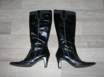 Dames laarzen met hak maat 38, Hoge laarzen, Zwart, Ophalen of Verzenden, Zo goed als nieuw