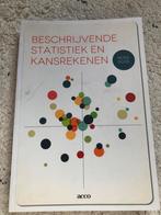 Peter Goos - Beschrijvende statistiek en kansrekenen, Boeken, Ophalen, Zo goed als nieuw, Peter Goos