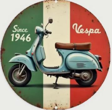 Reclamebord vintage Vespa 1946 - mancave poolhouse nieuw beschikbaar voor biedingen