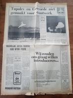 VLIEGTUIGEN Foto's ramp met Tupolev 144 (krant 1973), Knipsel(s), Verzenden