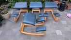 Vintage Stokke varier sit blauw leer, Ophalen of Verzenden, Gebruikt, Blauw, Leer