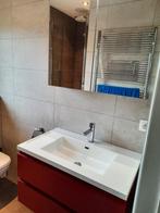 Badkamer - lavabo met kast, spiegelkast, Huis en Inrichting, Badkamer | Badkamermeubels, 50 tot 100 cm, Gebruikt, Wasbak of Wastafel