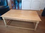 Eiken salontafel handgemaakt, Huis en Inrichting, Ophalen, Zo goed als nieuw