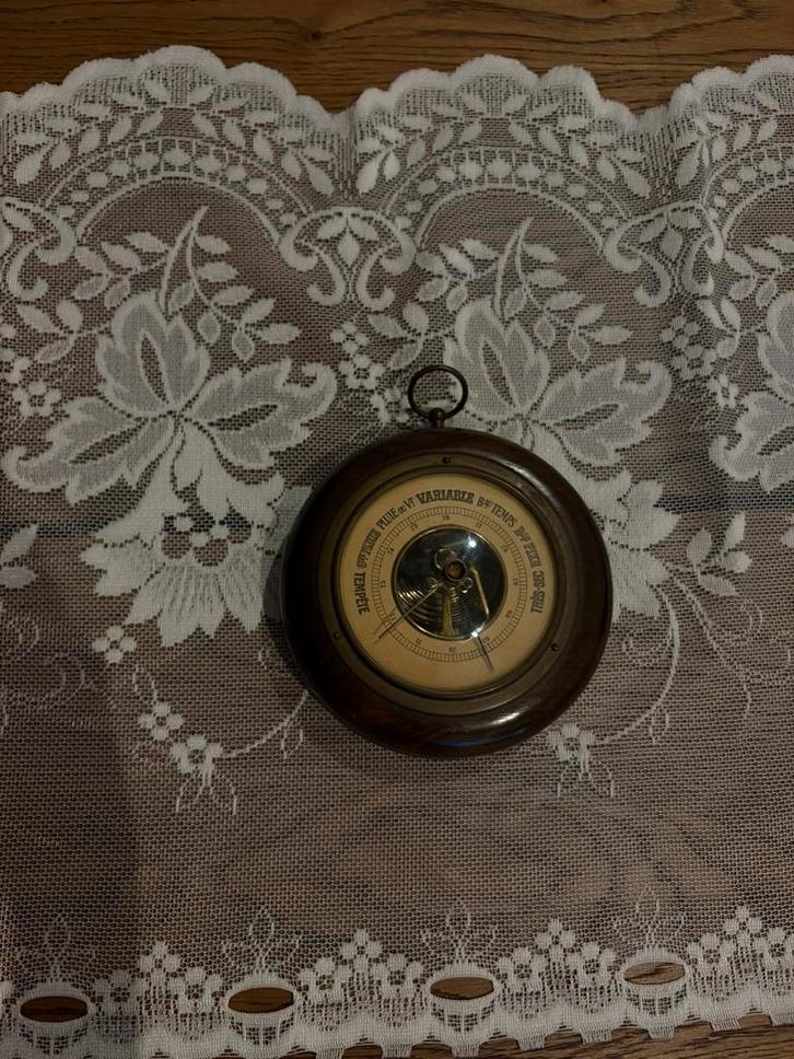 Baromètre ancien J.G.G. instrument météo français XIXe, TV, Hi-fi & Vidéo, Stations météorologiques & Baromètres, Utilisé, Baromètre