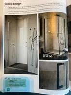 Douchedeur in glas 117 - 121, Huis en Inrichting, Badkamer | Complete badkamers, Ophalen, Zo goed als nieuw