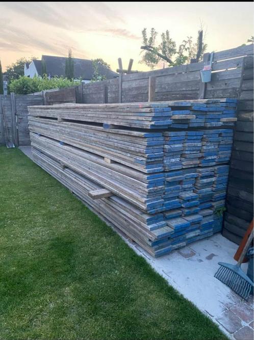 Gebruikt steigerhout ( top kwaliteit ), Doe-het-zelf en Bouw, Hout en Planken, Gebruikt, Plank, Steigerhout, 300 cm of meer, 25 tot 50 mm