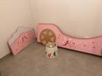 Autobed roze-elfjes thema-zelfde maat als 1 pers- incl lamp, Kinderen en Baby's, Kinderkamer | Bedden, 85 tot 100 cm, Gebruikt