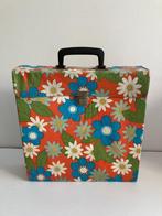 Retro LP / vinyl platen koffer jaren 70 met bloemmotief, Ophalen of Verzenden, Gebruikt, Overige genres