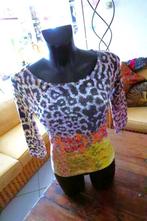 origineel  kleurrijk unieke blouse, Vêtements | Femmes, Blouses & Tuniques, Comme neuf, Taille 42/44 (L), Autres couleurs, Imagini