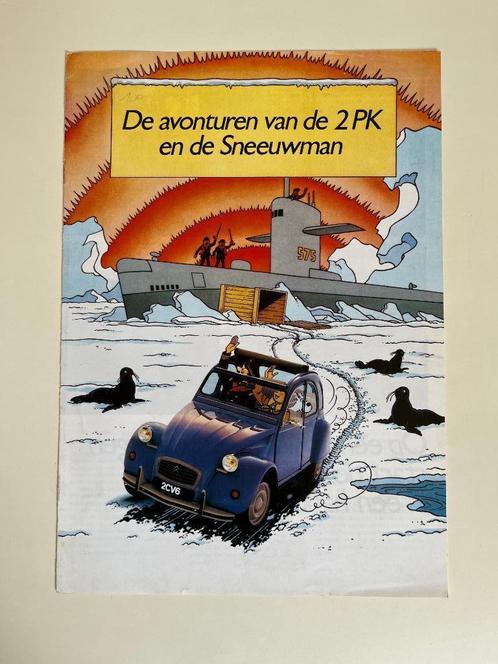 Kuifje - Citroën 2PK folder - De verschrikkelijke sneeuwman, Boeken, Stripverhalen, Verzenden