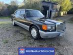 Mercedes-Benz 560 SEL | 1988 | Route 66 Auctions, Auto's, Zwart, Mercedes-Benz, Bedrijf, Handgeschakeld