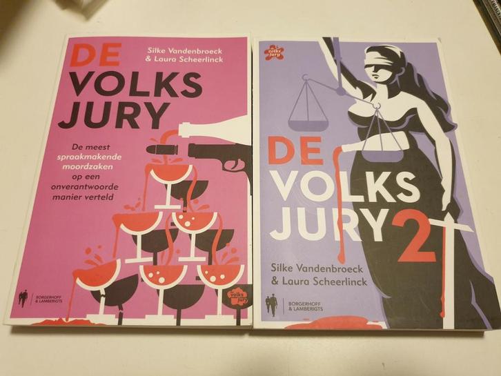 2 x Laura Scheerlinck & Silke Vandenbrouck- DE VOLKSJURY 1&2, Boeken, Detectives, Zo goed als nieuw, Ophalen of Verzenden
