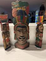 Volledig uit hout uitgesneden Mexicaanse kunst, Huis en Inrichting, Ophalen, Zo goed als nieuw