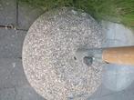 Parasol voet in beton afgewerkt met fijne steentjes, Tuin en Terras, Parasols, Ophalen, Zo goed als nieuw